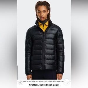 Canada Goose Crofton Men's Black Puffer Jacket
